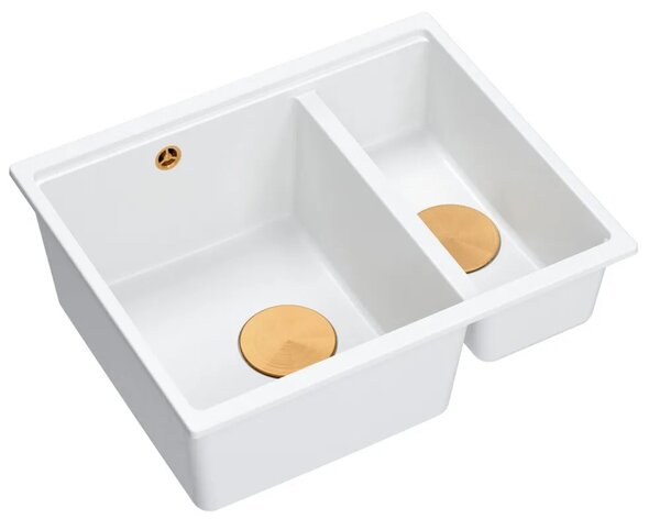 Gránit mosogató Logan 150 White