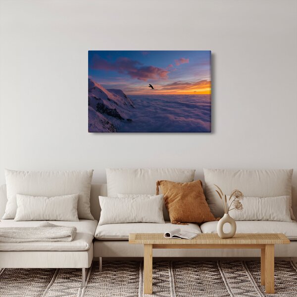 Kép naplementekor, Mt. blanc (90x60 cm)