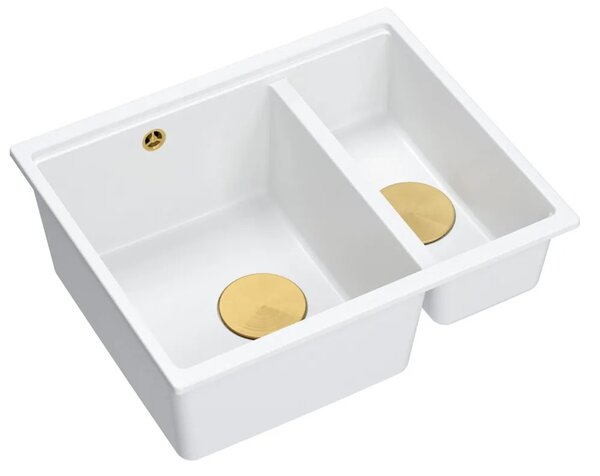 Gránit mosogató Logan 150 White
