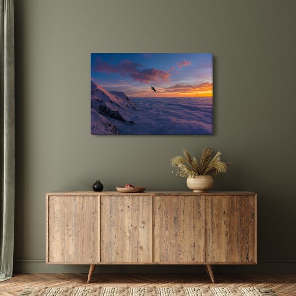 Kép naplementekor, Mt. blanc (90x60 cm)