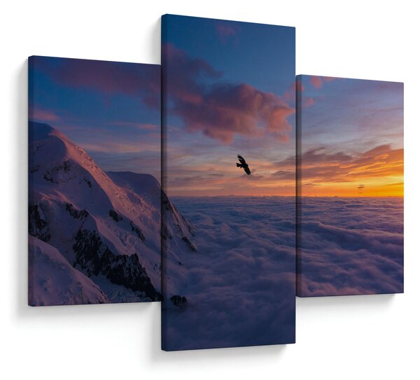 Kép naplementekor, Mt. blanc (90x60 cm)