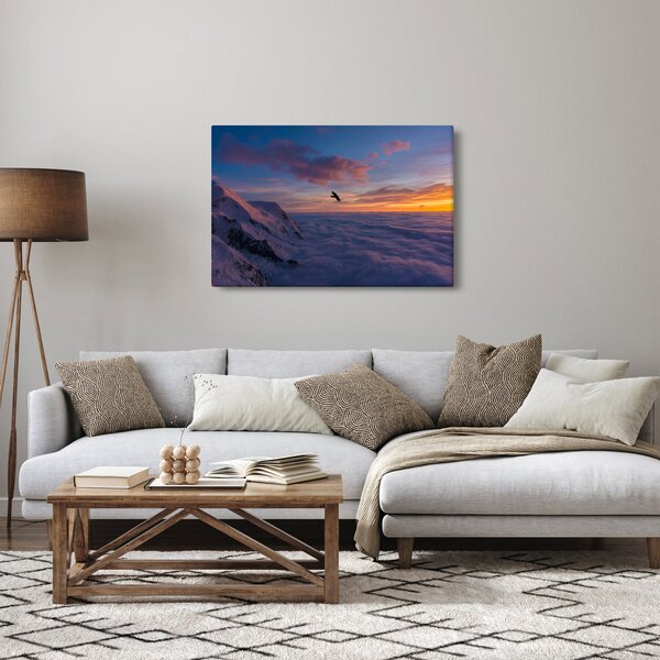 Kép naplementekor, Mt. blanc (90x60 cm)