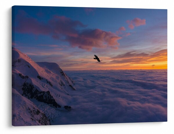 Kép naplementekor, Mt. blanc (70x50 cm)