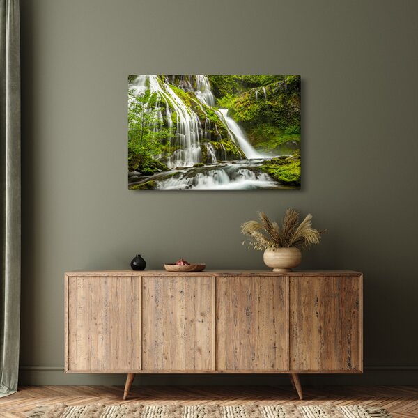 Kép - Vízesés, Wind River Valley (90x60 cm)