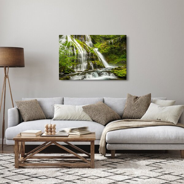 Kép - Vízesés, Wind River Valley (90x60 cm)