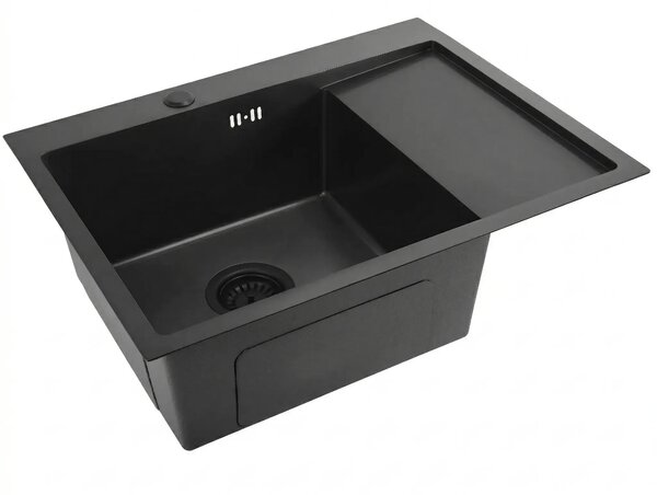 Acél mosogatótálca Fin Black
