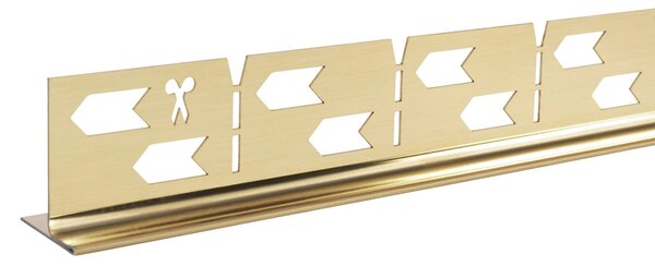 Lejtéskialakító szegély épített zuhanyhoz 120cm Brush Gold
