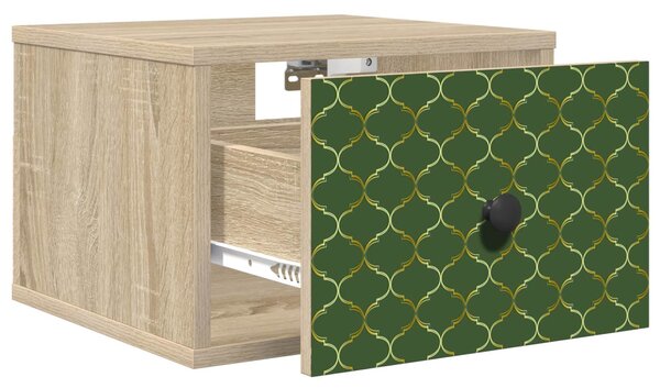 Fali éjjeli szekrény GELEEN 2 db Sonoma Tölgy 36 x 33 x 25 cm