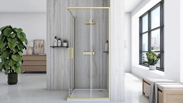 Zuhanykabin Rea City 80x80 Gold Brush