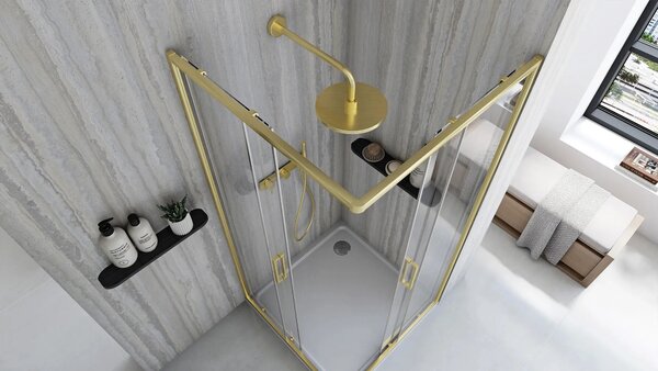 Zuhanykabin Rea City 80x80 Gold Brush