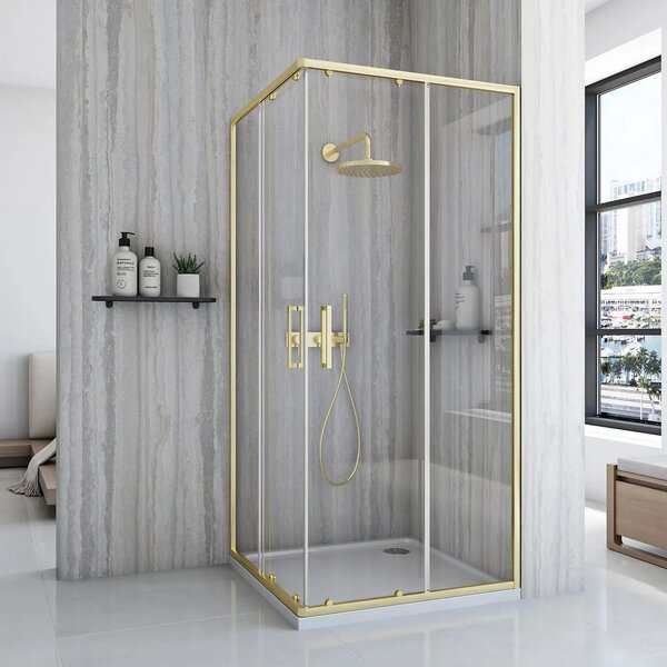 Zuhanykabin Rea City 80x80 Gold Brush