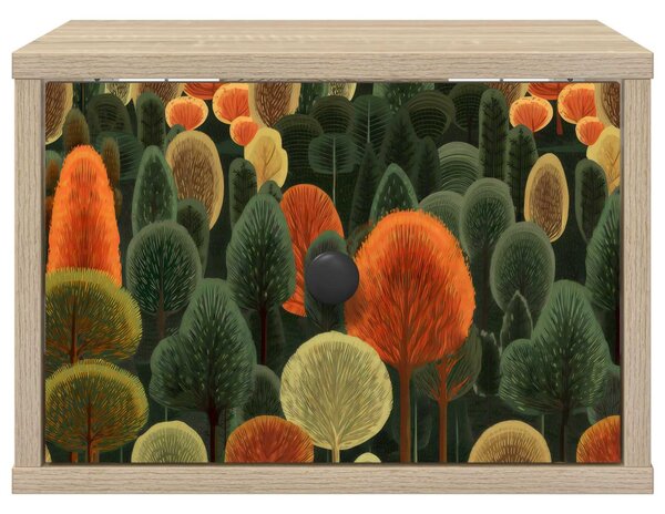 Fali éjjeli szekrény ZAANDAM 2 db Sonoma Tölgy 36 x 33 x 25 cm