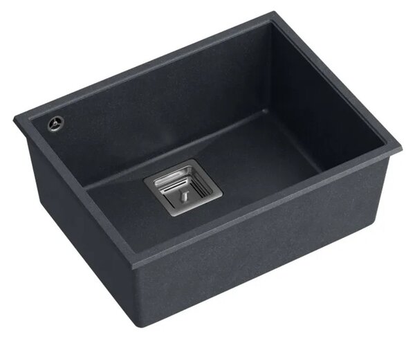 Gránit mosogató DAVID 50 Black Metallic