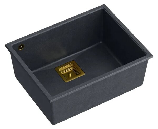 Gránit mosogató DAVID 50 Black Metallic