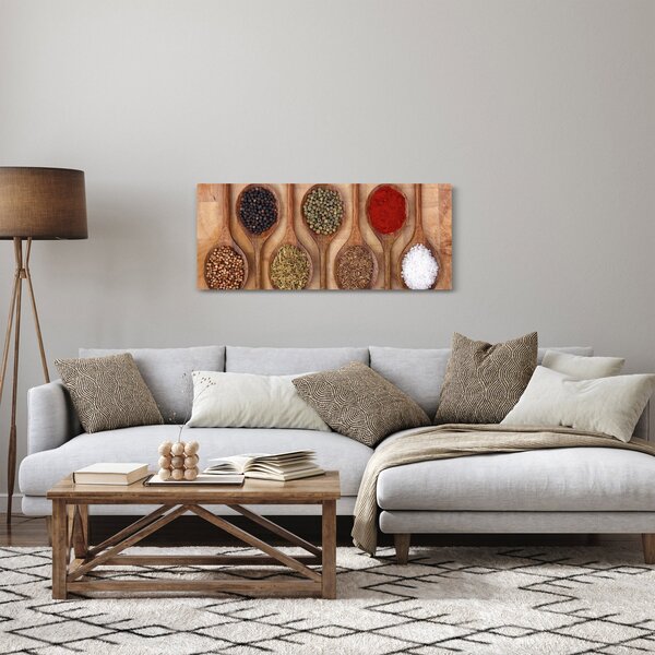 Kép - fűszerek a kanálon (120x50 cm)