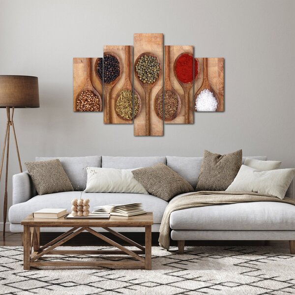 Kép - fűszerek a kanálon (150x105 cm)