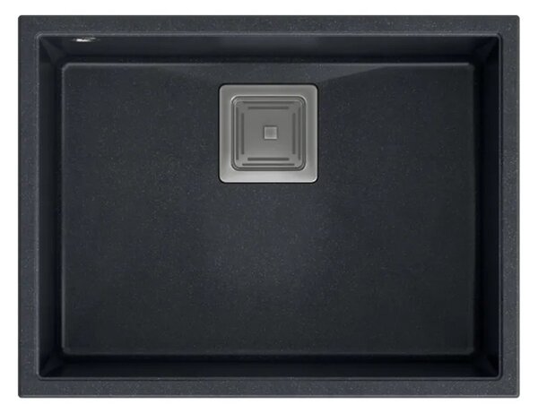 Gránit mosogató DAVID 50 Black Metallic