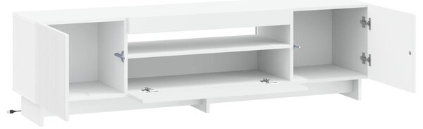 LED TV szekrény Fehér Szerelt Fa