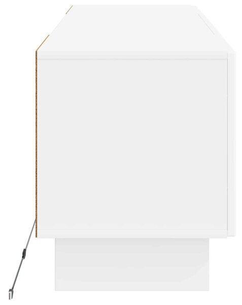 LED TV szekrény Fehér Szerelt Fa