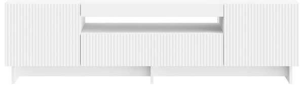 LED TV szekrény Fehér Szerelt Fa