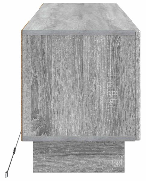 LED TV szekrény Szürke Sonoma Szerelt Fa