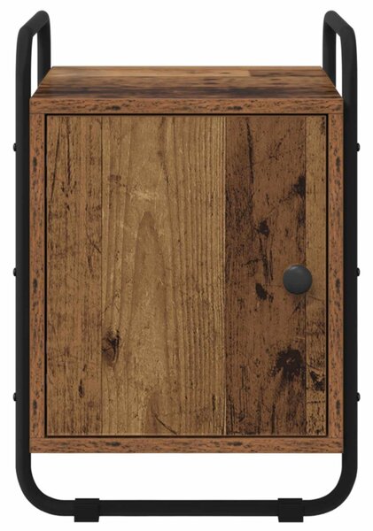 Éjjeliszekrény 2 db Antik Fa 35 x 36,5 x 50 cm Szerelt Fa