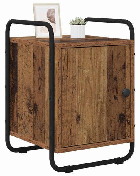 Éjjeliszekrény 2 db Antik Fa 35 x 36,5 x 50 cm Szerelt Fa