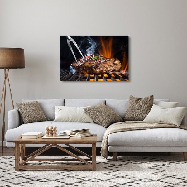 Egy sült steak képe (90x60 cm)