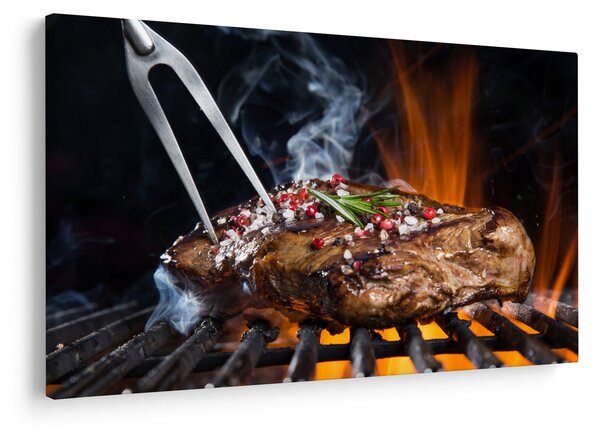 Egy sült steak képe (90x60 cm)