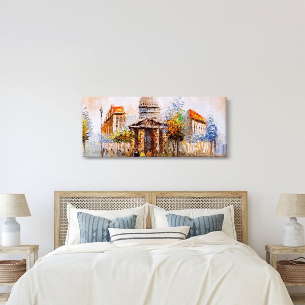 Kép - Festett városi emlékmű (120x50 cm)