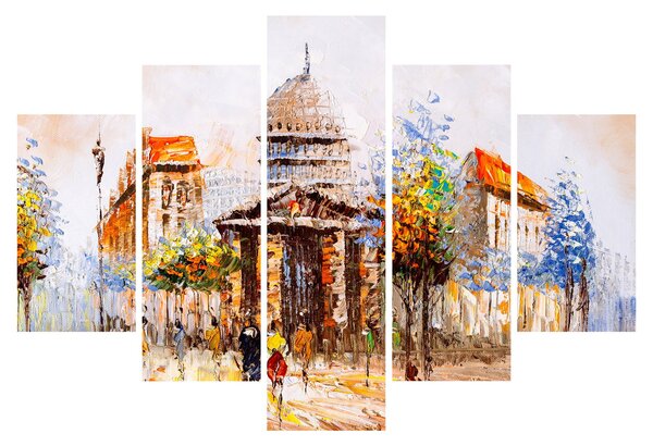 Kép - Festett városi emlékmű (150x105 cm)