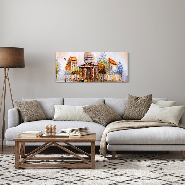 Kép - Festett városi emlékmű (120x50 cm)