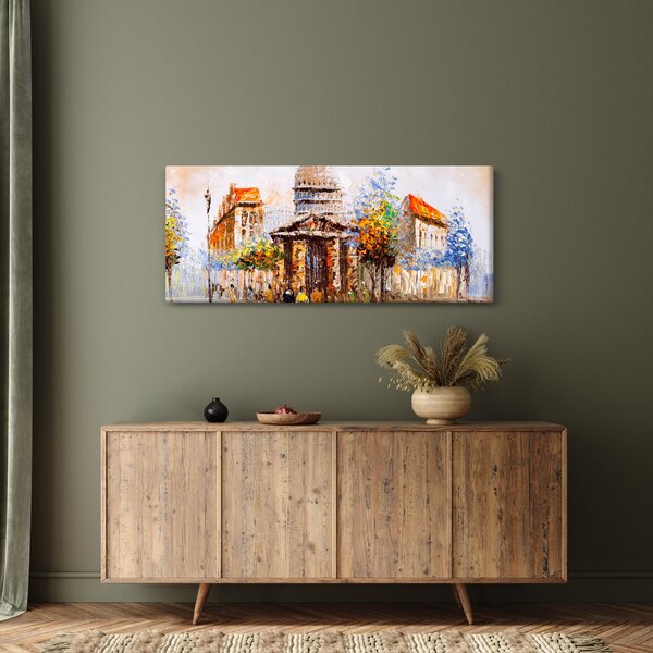 Kép - Festett városi emlékmű (120x50 cm)