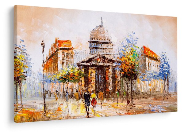 Kép - Festett városi emlékmű (90x60 cm)