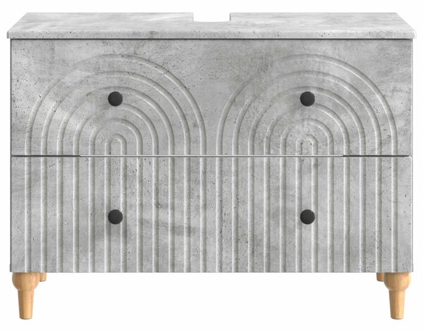 Fürdőszobai mosdószekrény ALKMAAR Betonszürke 82 x 41 x 59 cm