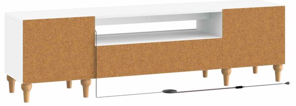LED TV szekrény Fehér Szerelt Fa