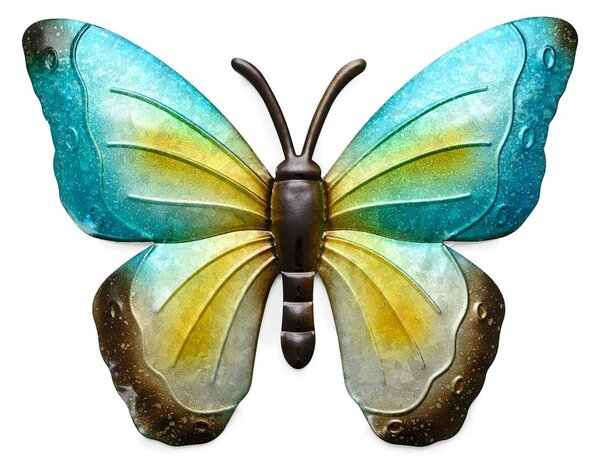 Fali fém dekoráció pillangó BUTTERFLY 40 cm - több színben Termék színe: Piros