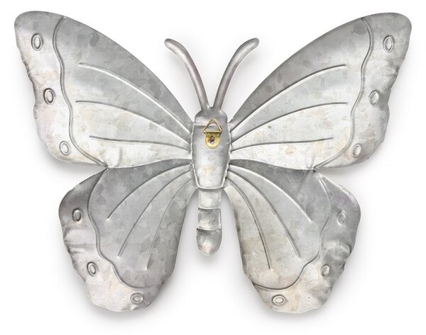 Fali fém dekoráció pillangó BUTTERFLY 40 cm - több színben Termék színe: Piros