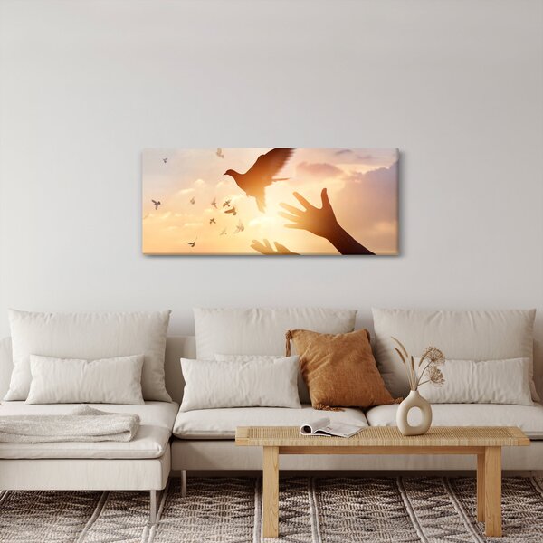 Kép - Galamb, repülj! (120x50 cm)