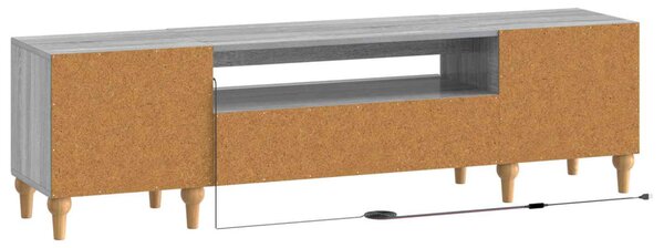 LED TV szekrény Szürke Sonoma Szerelt Fa