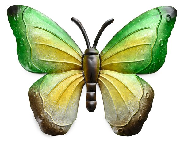 Fali fém dekoráció pillangó BUTTERFLY 30 cm - több színben Termék színe: Lila
