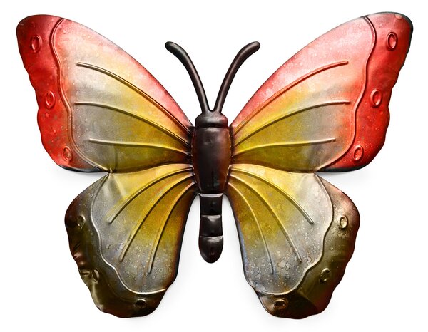 Fali fém dekoráció pillangó BUTTERFLY 30 cm - több színben Termék színe: Lila