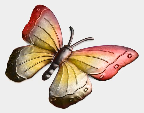 Fali fém dekoráció pillangó BUTTERFLY 30 cm - több színben Termék színe: Lila