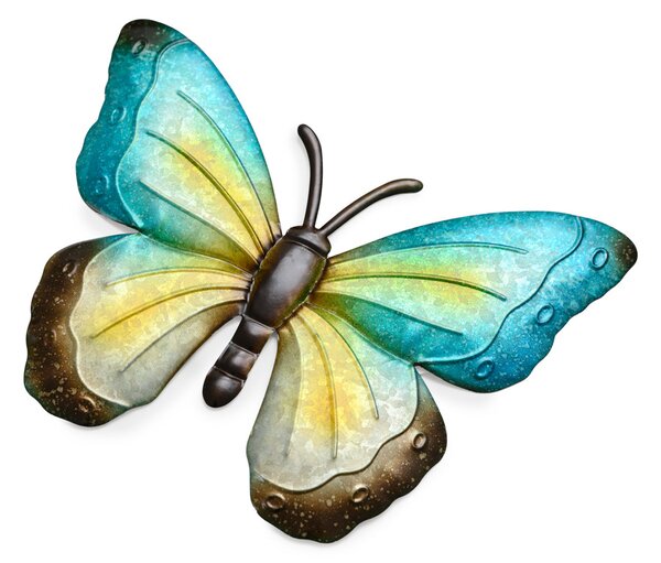 Fali fém dekoráció pillangó BUTTERFLY 30 cm - több színben Termék színe: Lila