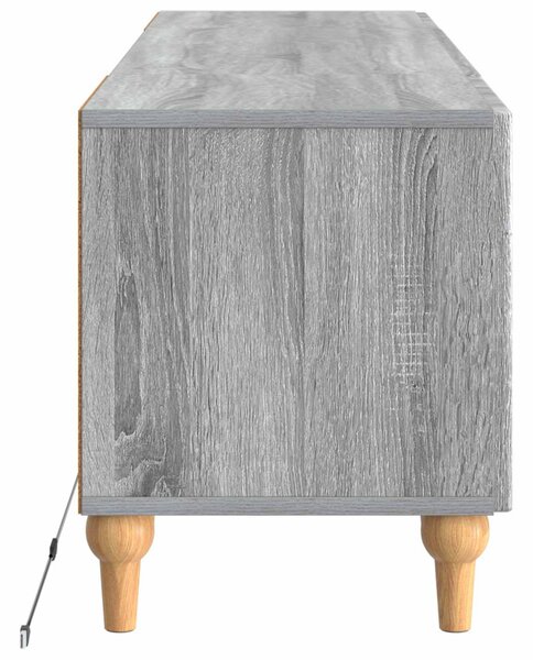 LED TV szekrény Szürke Sonoma Szerelt Fa