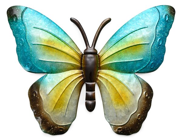 Fali fém dekoráció pillangó BUTTERFLY 30 cm - több színben Termék színe: Lila