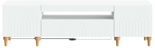 LED TV szekrény Fehér Szerelt Fa