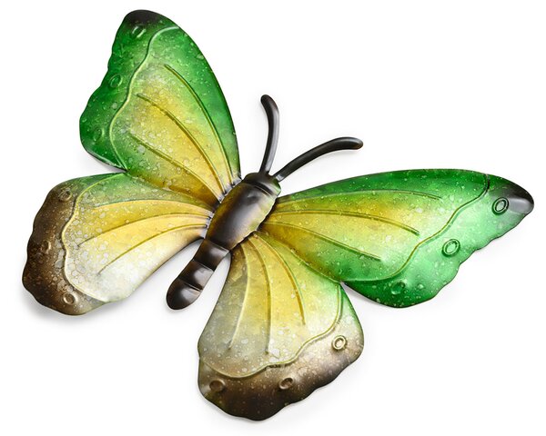 Fali fém dekoráció pillangó BUTTERFLY 30 cm - több színben Termék színe: Lila