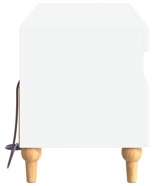 LED TV szekrény Fehér Szerelt Fa