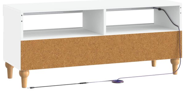 LED TV szekrény Fehér Szerelt Fa